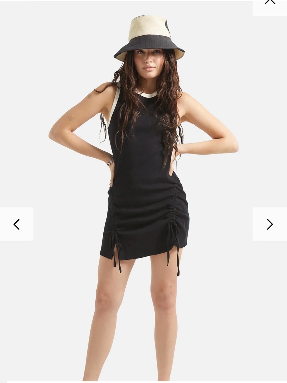 NWT Brixton Ribbed Cinch Mini Dress - M